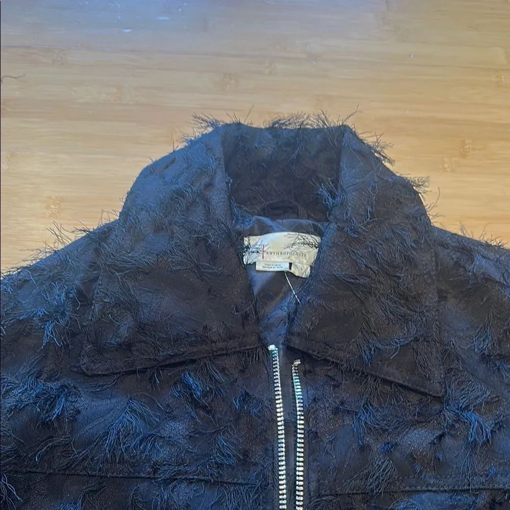 Anthropologie Black Textured Women's Jacket NWT - Picture 8 of 8